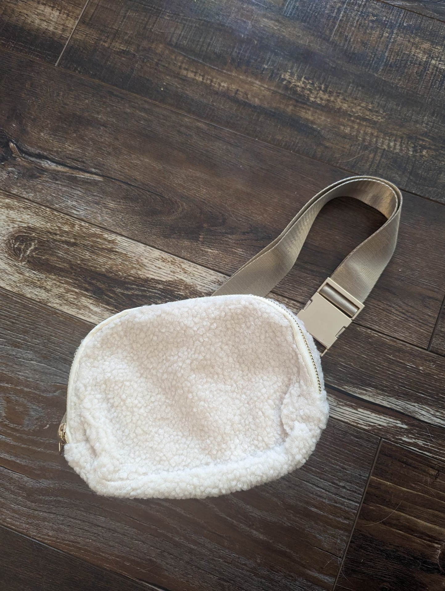 Faux Sherpa Crossbody Bag