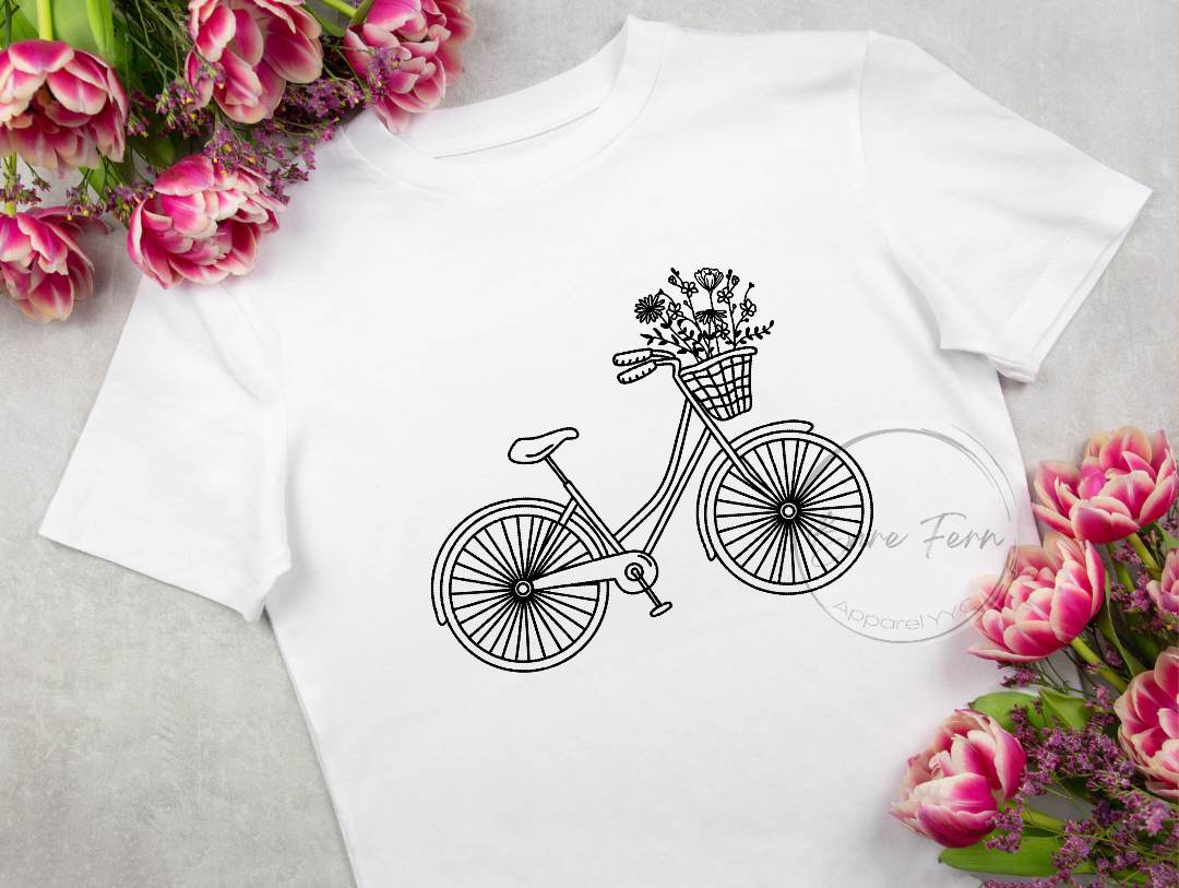 Bike w/ Basket | Transfer Only | Please add shirt or sweater to order*