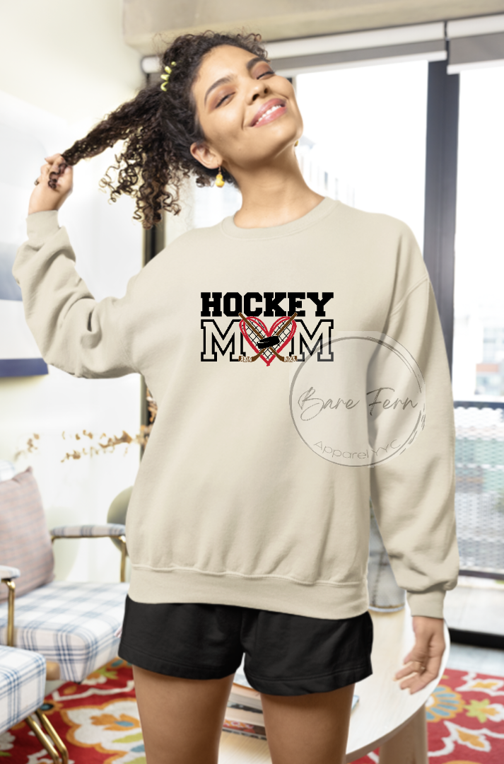 Hockey Mom w. Red Heart