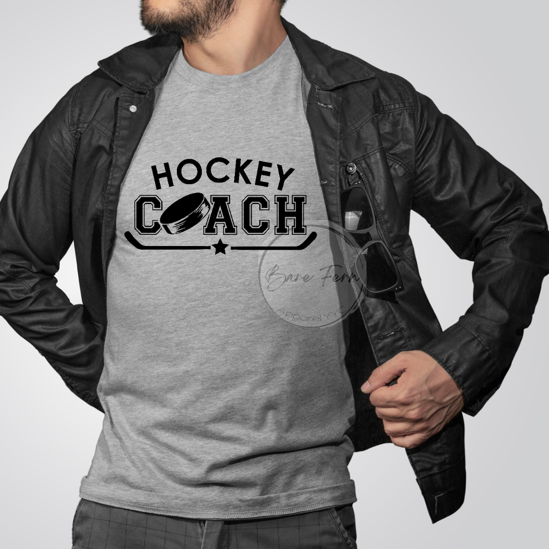 Hockey Coach w. Sticks