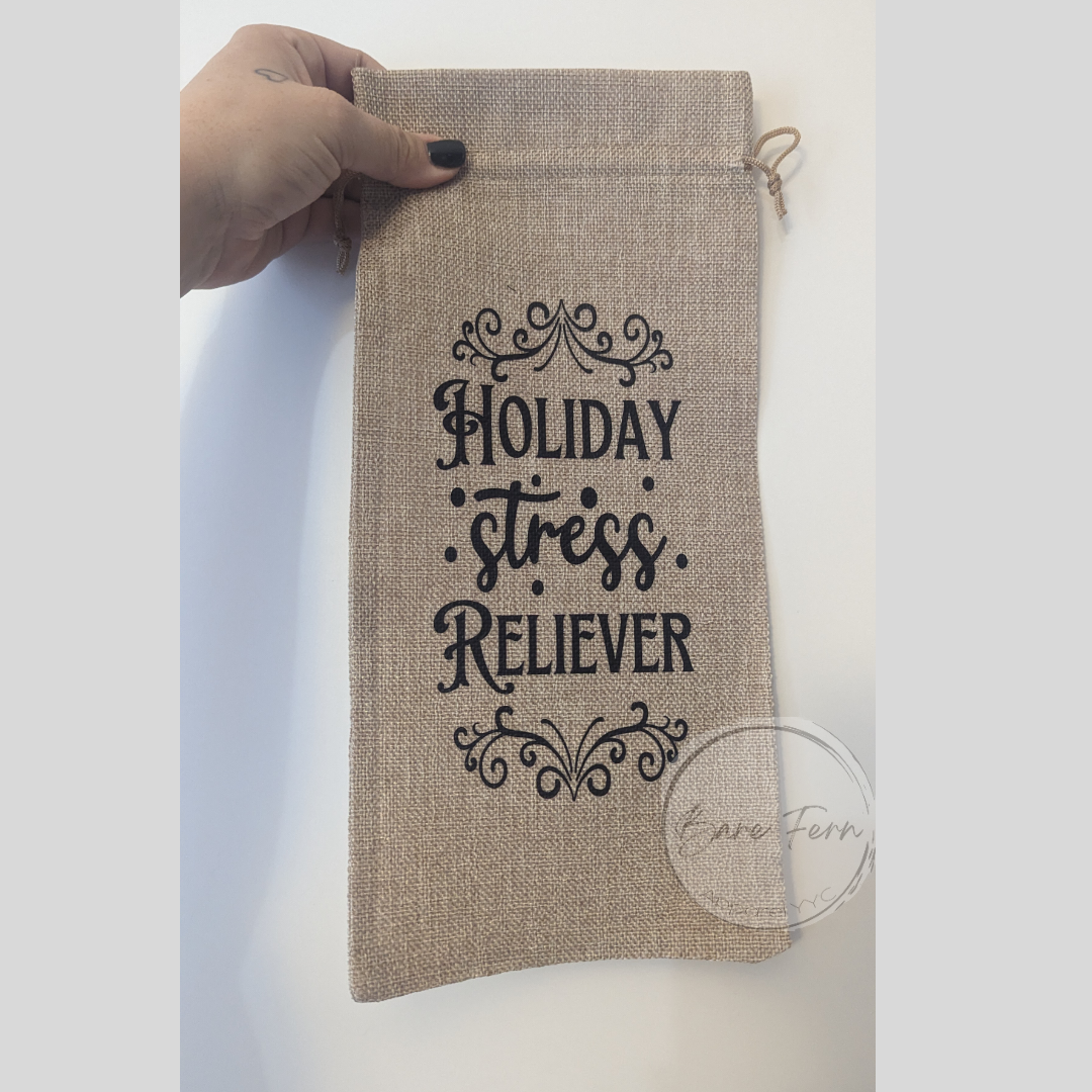 Holiday Stress Reliever | Wine Bag