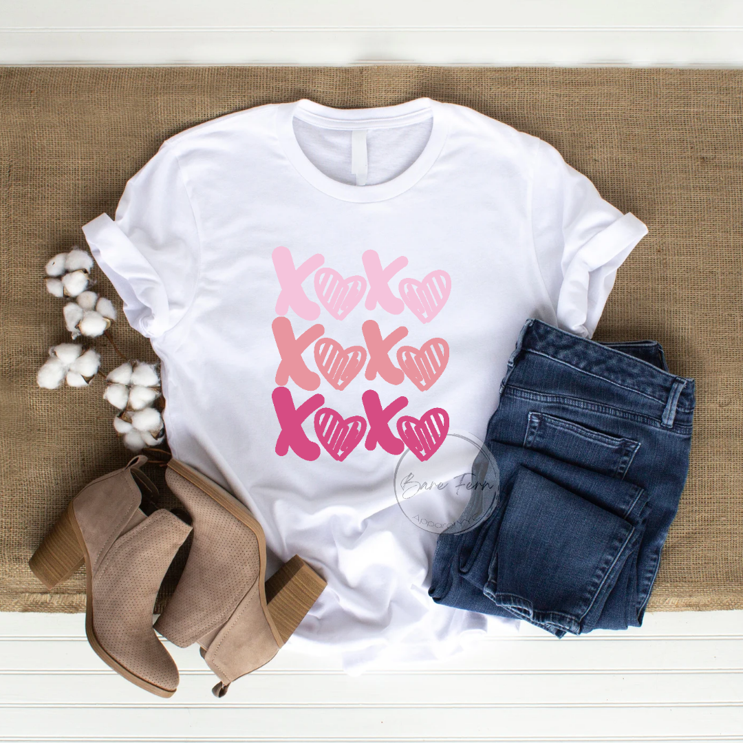 XOXO (Stacked) | Transfer Only | Please add shirt or sweater to order*