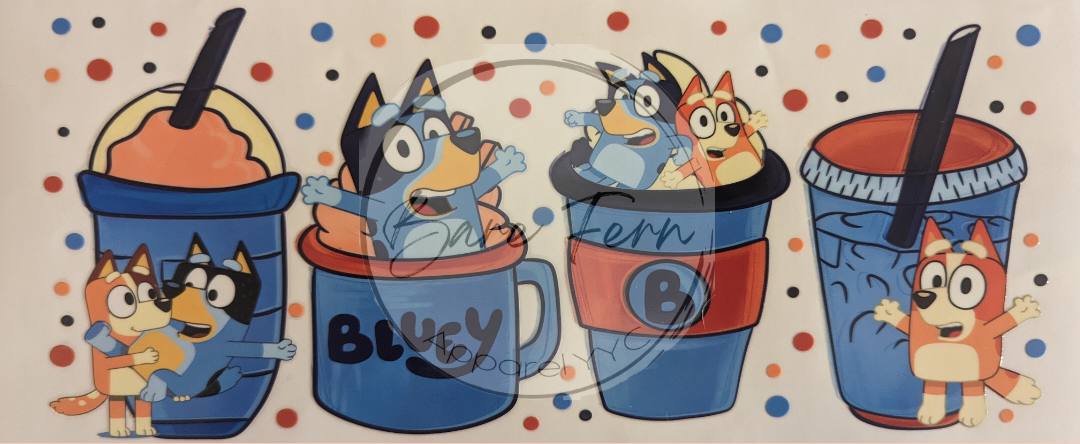 Blue Dog | Print Only | Please add drinkware to order*