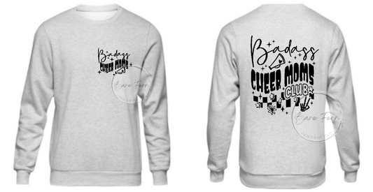 Badass Cheer Mom Club | Transfer Only | Please add shirt or sweater to order*