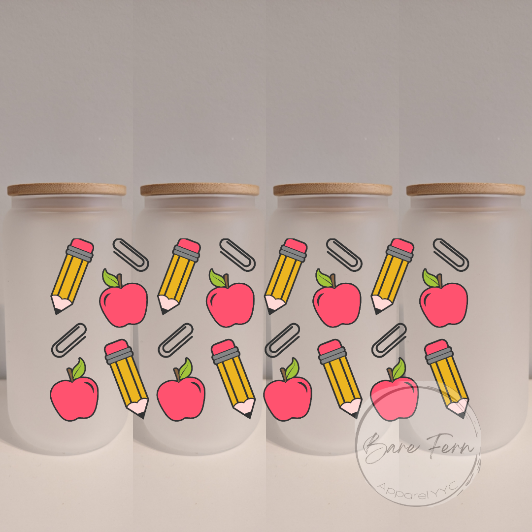 Pencil Apple Paperclip | Print Only | Please add drinkware to order*