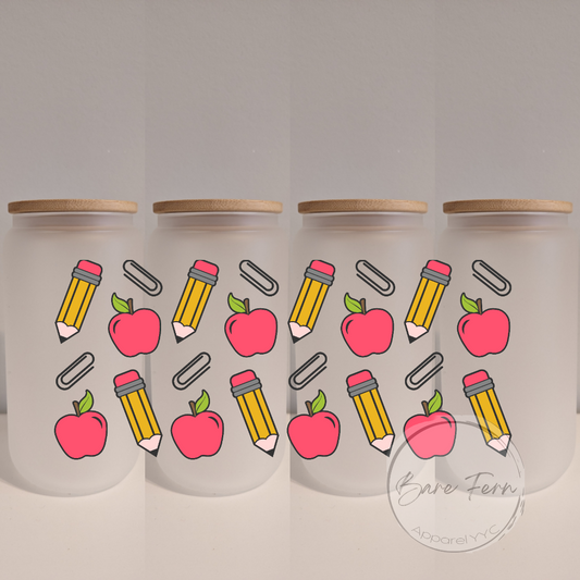 Pencil Apple Paperclip | Print Only | Please add drinkware to order*