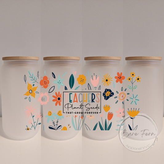 Teachers Plant (Color) | Frosted Tumbler