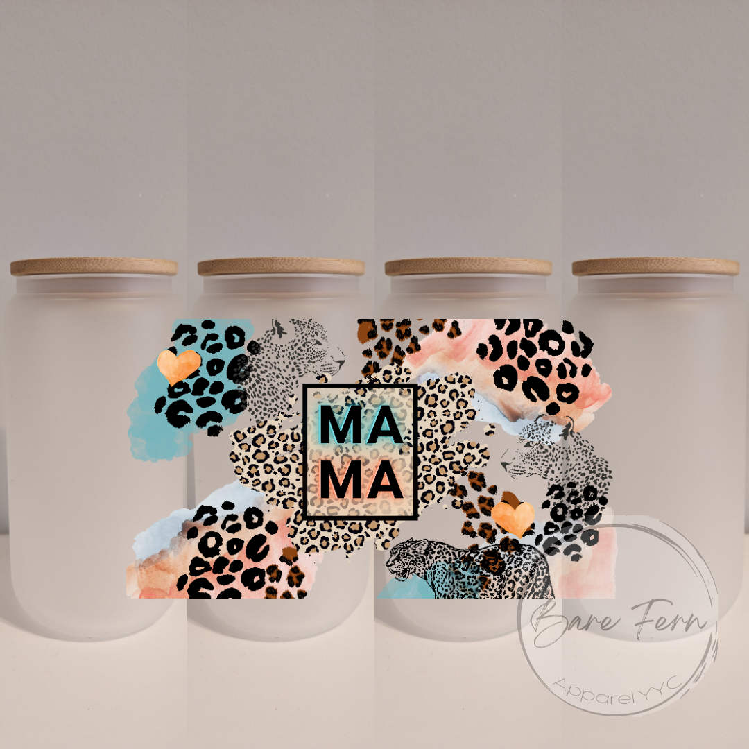 Leopard Mama | Print Only | Please add drinkware to order*