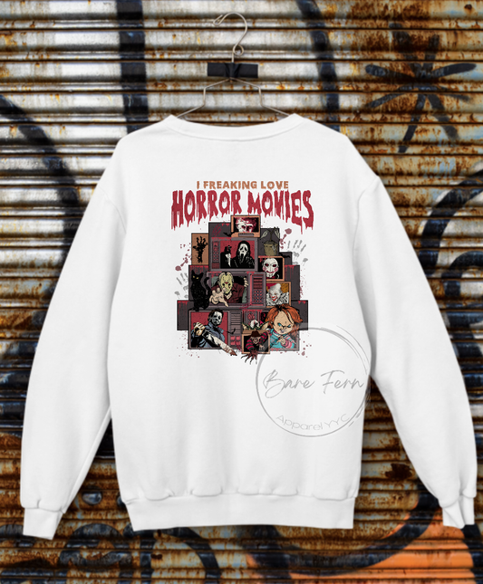 Love Horror Movies | Transfer Only | Please add shirt or sweater to order*