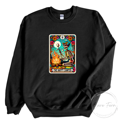 Happy Camper Tarot Card | Transfer Only | Please add shirt or sweater to order*