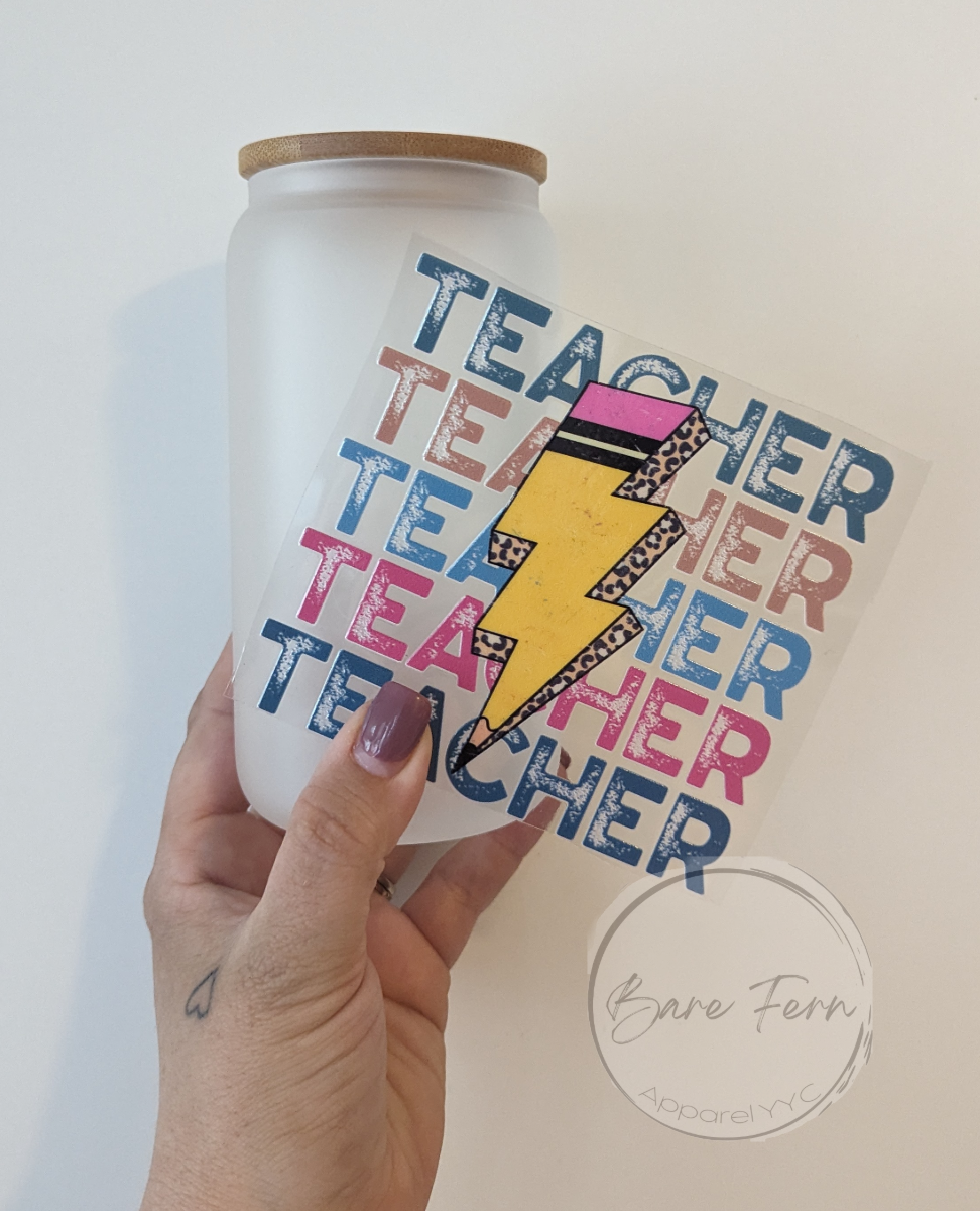 Teacher Lightning | Frosted Tumbler