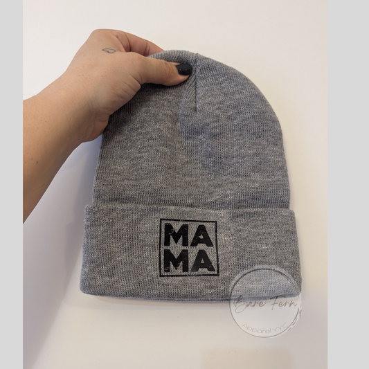 Mama | Grey Beanie