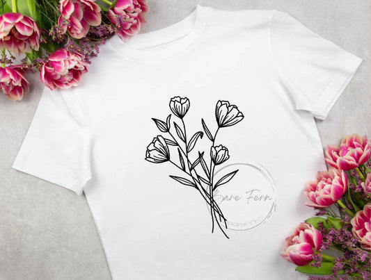 Bouquet | Transfer Only | Please add shirt or sweater to order*